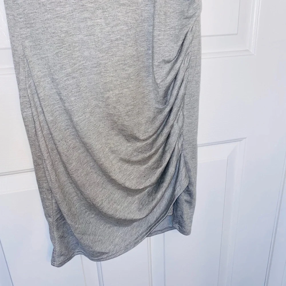 NWT Gray Ruched Tank Dress - Picture 5 of 6